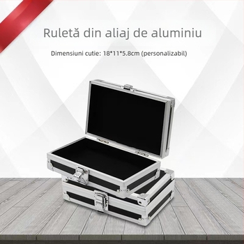 Caiyi Luggage Cutie portabilă din aluminiu — cutie de scule cu un singur strat, pentru depozitare de instrumente și utilizare multifuncțională