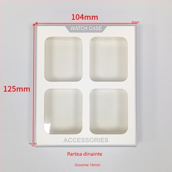 Cutii de ambalaj pentru husă de protecție Apple Watch – patru bucăți, carton/papier, imprimare offset, rezistență 500 g, compatibile cu Apple Watch 4/5/6/7/8 SE