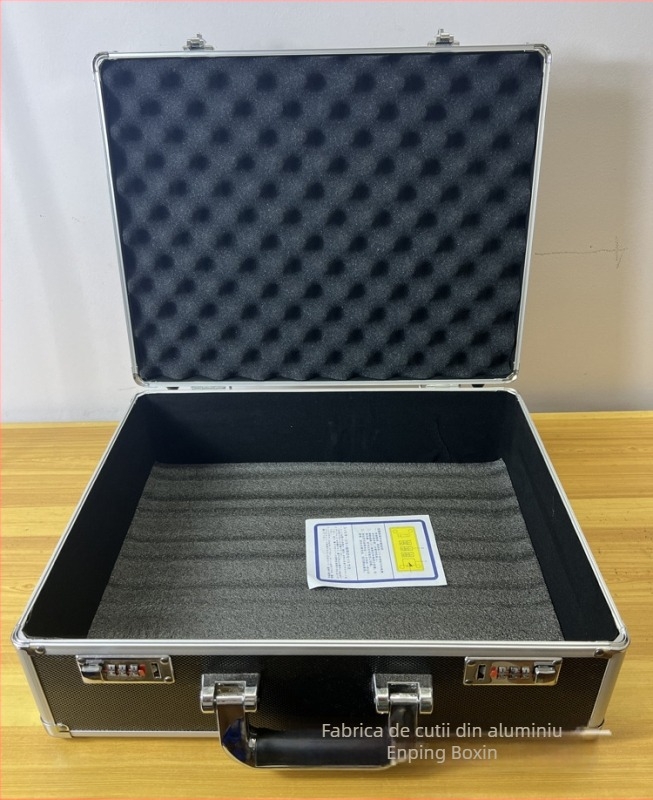 Cutie de scule din aliaj de aluminiu cu lacăt de combinație – husă portabilă pentru unelte, echipament foto și stocare IT – sarcină 5 kg – Model Nr. 22