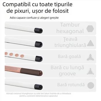 Casimir Capac de creion și husă de creion, protecție transparentă, metal; pentru elevii din învățământ primar și începători la grădiniță