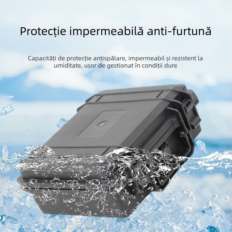 Cutie portabilă pentru unelte, impermeabilă și rezistentă la impact, PP îngroșat, carcasă de protecție cu protecție triplă
