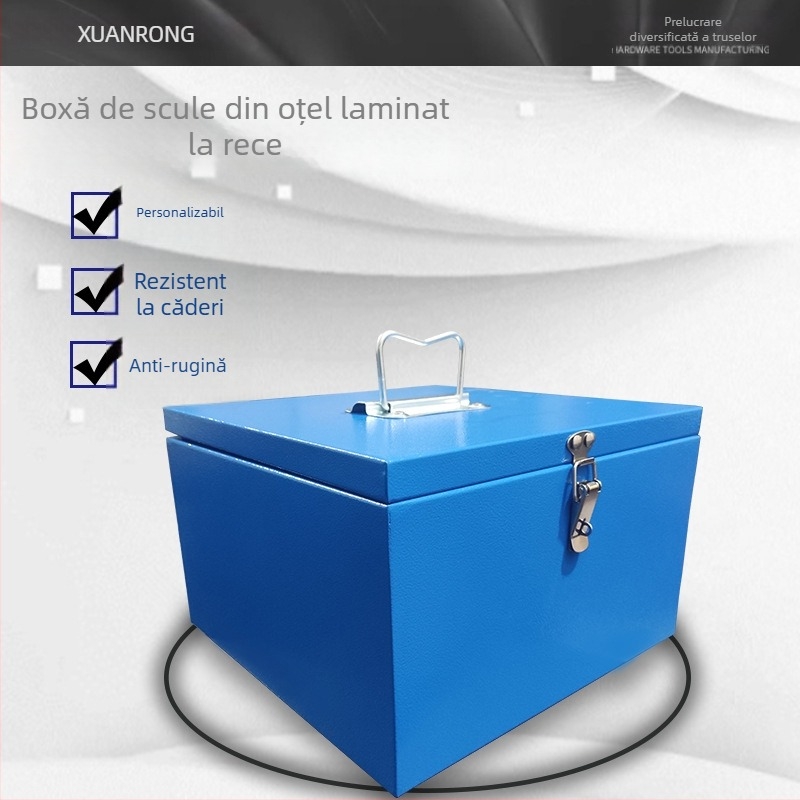 Cutie de unelte XR-151 de la Xuan Rong, construcție din foi de oțel laminat la rece, capacitate de încărcare 30 kg, greutate 2,4 kg, pentru depozitare