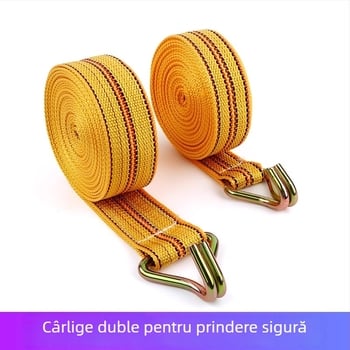 Bandă de fixare a încărcăturii cu cârlige duble — polipropilenă, rezistență 5T, reținere manuală, model personalizabil