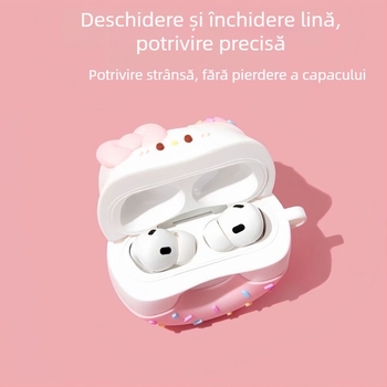Husă de protecție AirPods Pro, acoperire completă, stil desen animat, PVC material, turnare prin injecție, pentru Apple AirPods Pro prima și a doua generație
