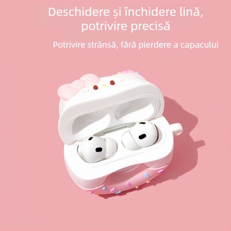 Husă de protecție AirPods Pro, acoperire completă, stil desen animat, PVC material, turnare prin injecție, pentru Apple AirPods Pro prima și a doua generație