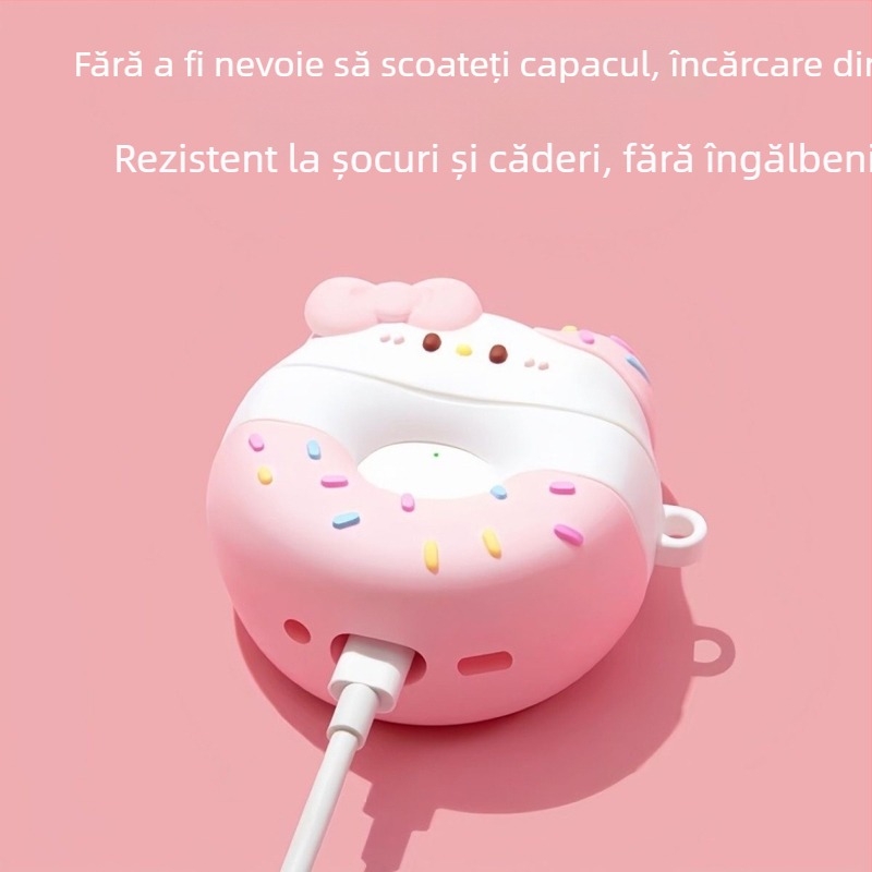 Husă de protecție AirPods Pro, acoperire completă, stil desen animat, PVC material, turnare prin injecție, pentru Apple AirPods Pro prima și a doua generație