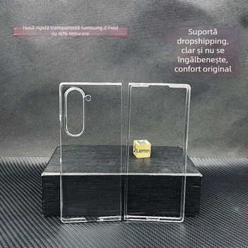 Carcasă transparentă din policarbonat pentru Samsung Z Fold7/Z Fold6, protecție împotriva căderilor