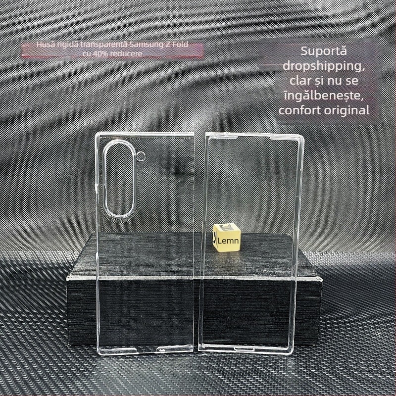 Carcasă transparentă din policarbonat pentru Samsung Z Fold7/Z Fold6, protecție împotriva căderilor