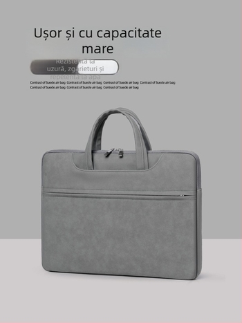 Geantă pentru laptop din piele PU, impermeabilă, rezistentă la uzură și la cutremure; brand Sunghee, căptușeală interioară.