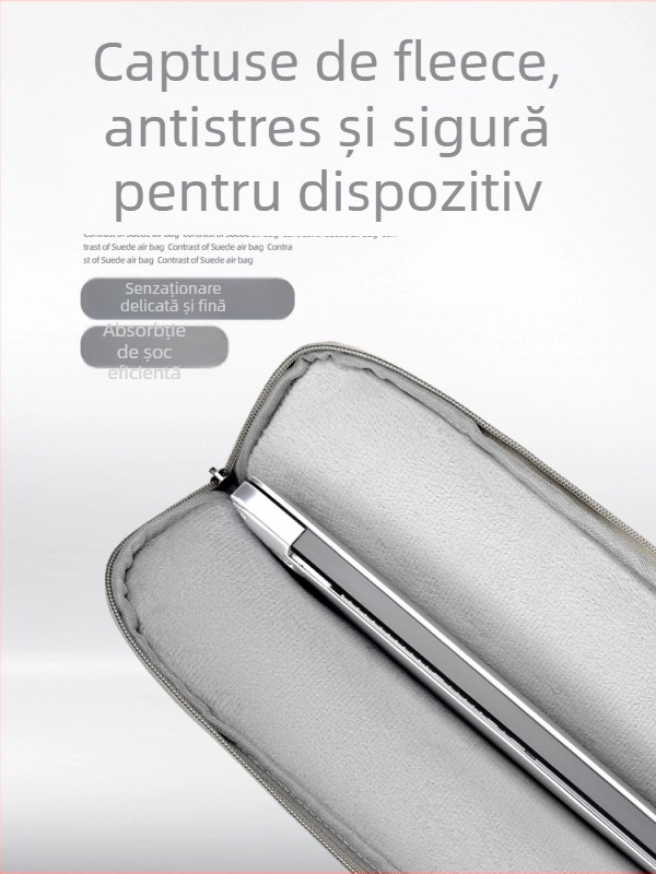 Geantă pentru laptop din piele PU, impermeabilă, rezistentă la uzură și la cutremure; brand Sunghee, căptușeală interioară.