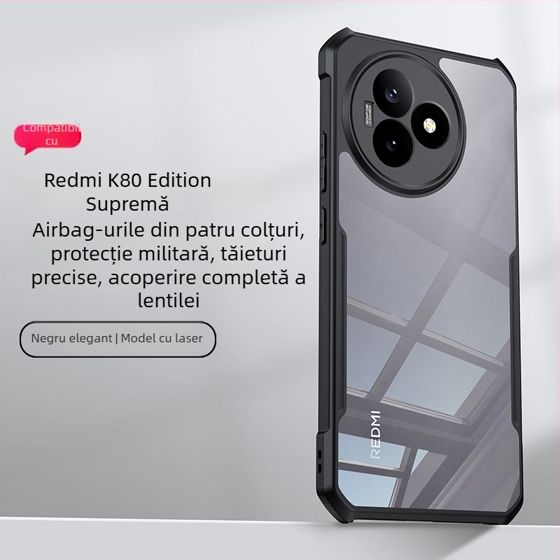 Xundd husă protecție Redmi K80 Extreme Edition – PC+TPU, antișoc, antiderapant, disipare căldură, rezistentă la uzură, găuri camera precise, compatibilă cu Redmi K80 Extreme Edition și K80 Ultra