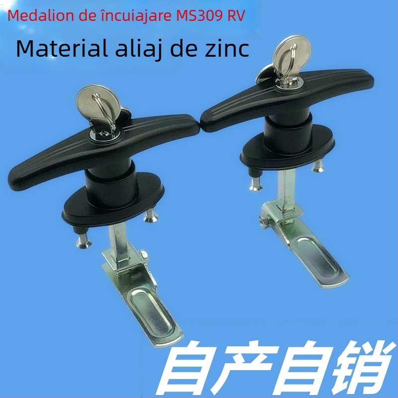 MS309 Încuietoare cu mâner pentru dulapuri și garaj – aliaj de zinc, stil modern minimalist, model MS309