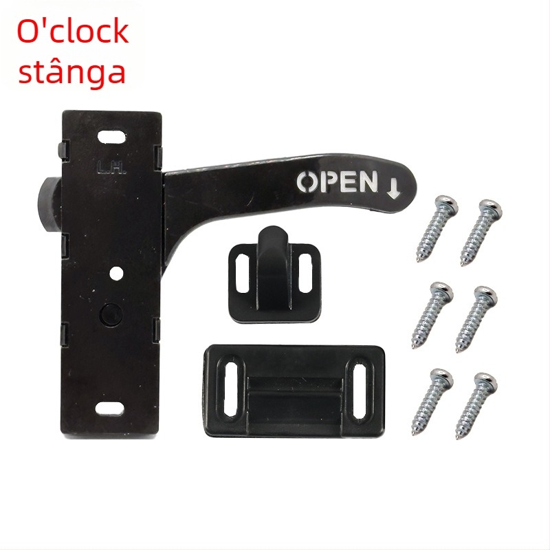 Mâner de ușă pentru rulotă cu încuietoare pentru plasa ferestrei, model ST3108, brand SIBOTE, universal pentru toate rulotele, material: nailon tehnic