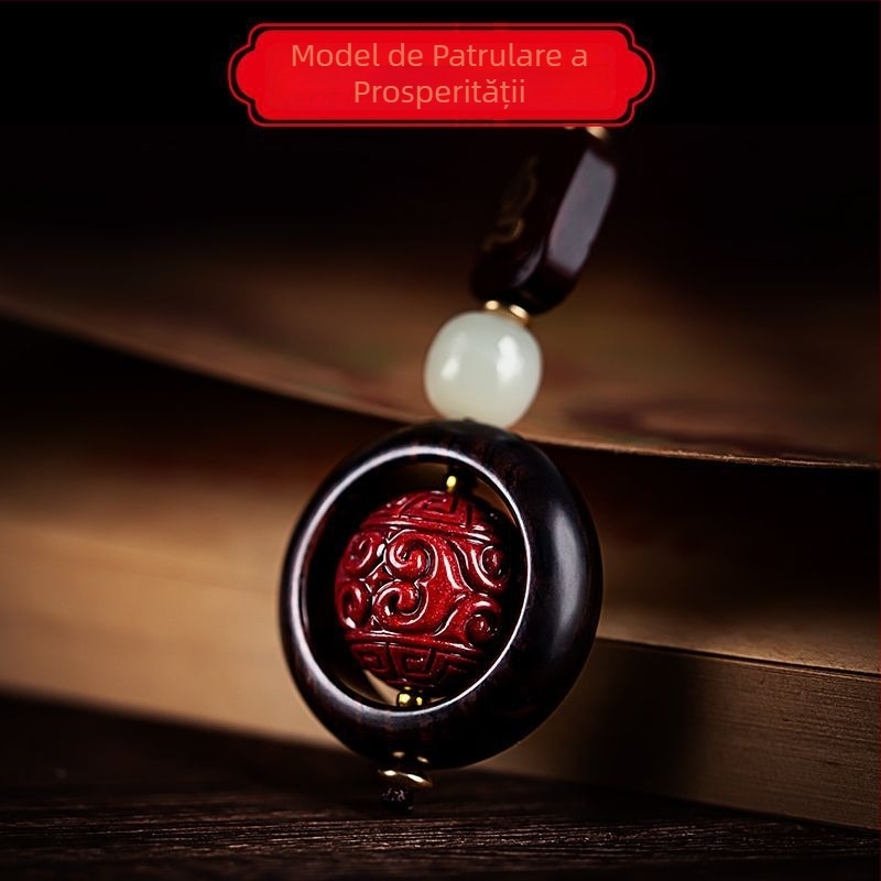 Pandant pentru chei din cinnabar, stil medieval, retro literar, categorie: colier, lansare primăvara 2025