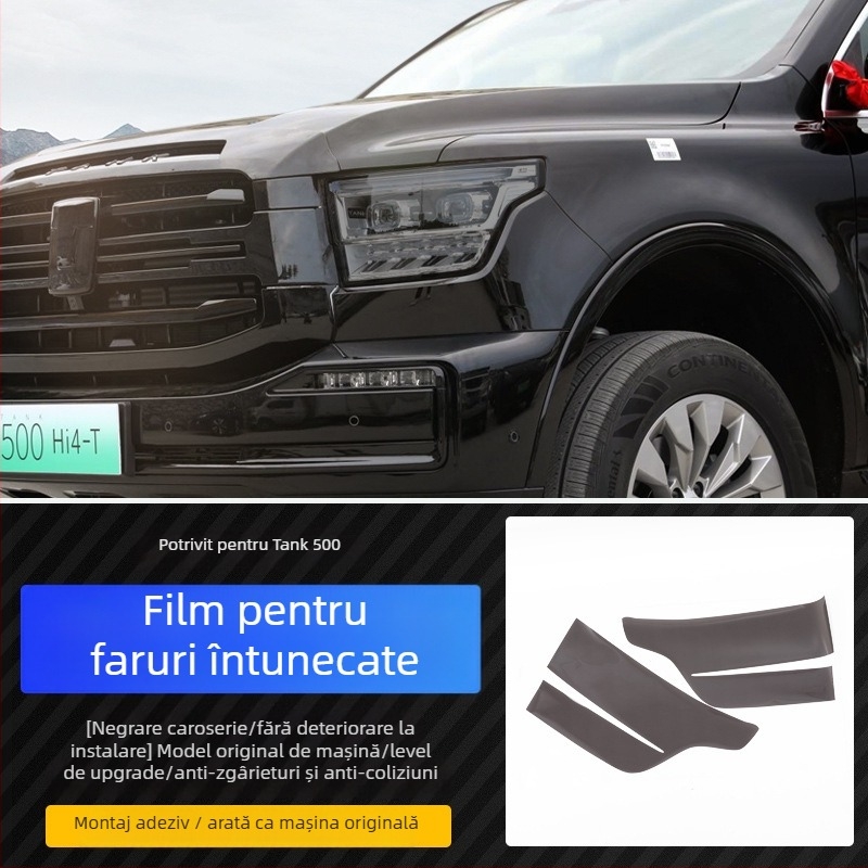 VEELVEE TPU folie protectoare pentru faruri și stopuri pentru Tank 500 Hi4-T