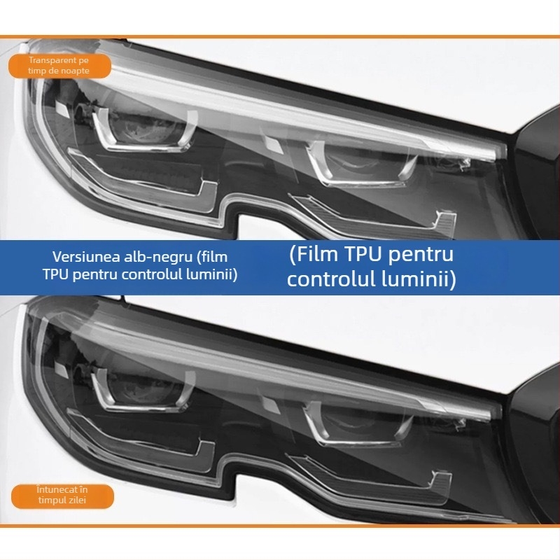 Folie de protecție pentru faruri din TPU pentru faruri LED — Compatibilă cu toate modelele