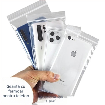 Geantă pentru telefon mobil, transparentă, stil unisex, Material: Alt; Proces: Presare la cald