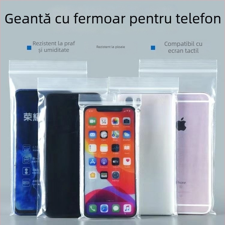 Geantă pentru telefon mobil, transparentă, stil unisex, Material: Alt; Proces: Presare la cald