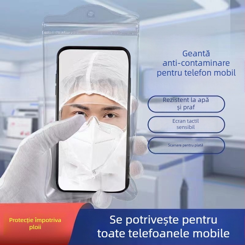 Geantă pentru telefon mobil, material polietilenă, stil cuplu, execuție de bază