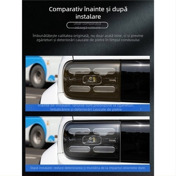 Tu Hade film protector faruri TPU – PET material, rezistent la temperaturile înalte și scăzute, potrivire universală, model TLM073