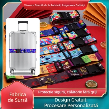 Centură pentru bagaje, seria Largă, poliester, primăvara 2022