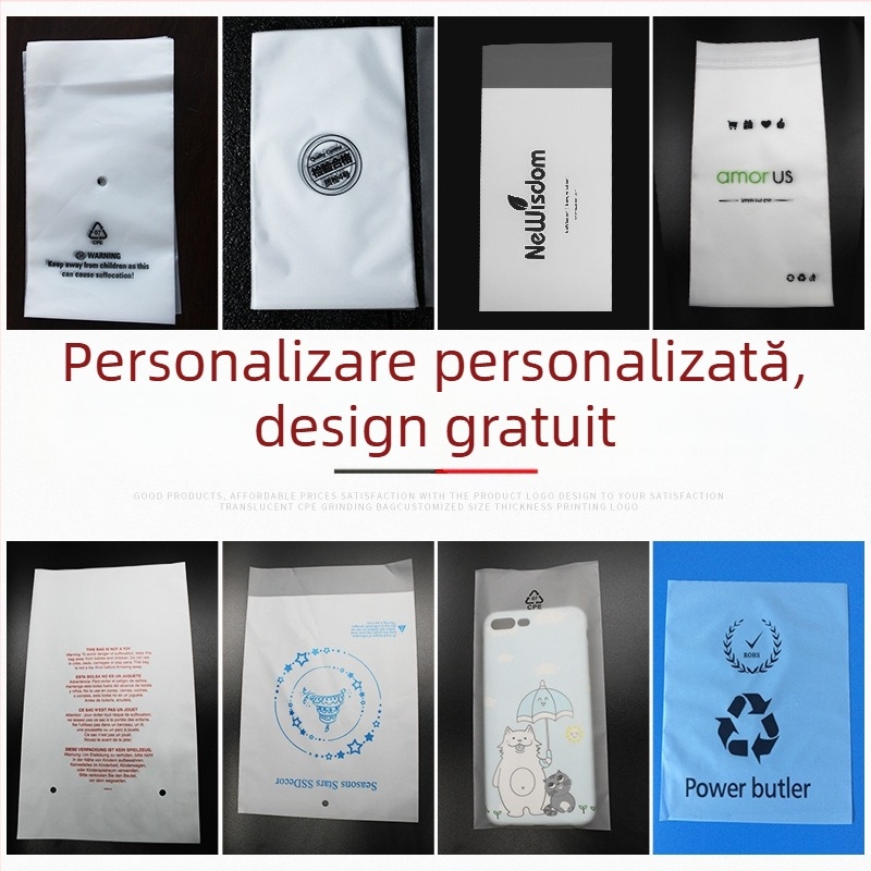Saci autoadezivi din CPE, finis mat, gură plată, îngroșați, pentru protecția accesoriilor electronice