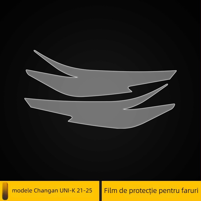 Film protector TPU pentru stâlpul central și farurile Changan Uni-K, transparent, rezistent la temperaturi ridicate/scăzute, potrivire universală