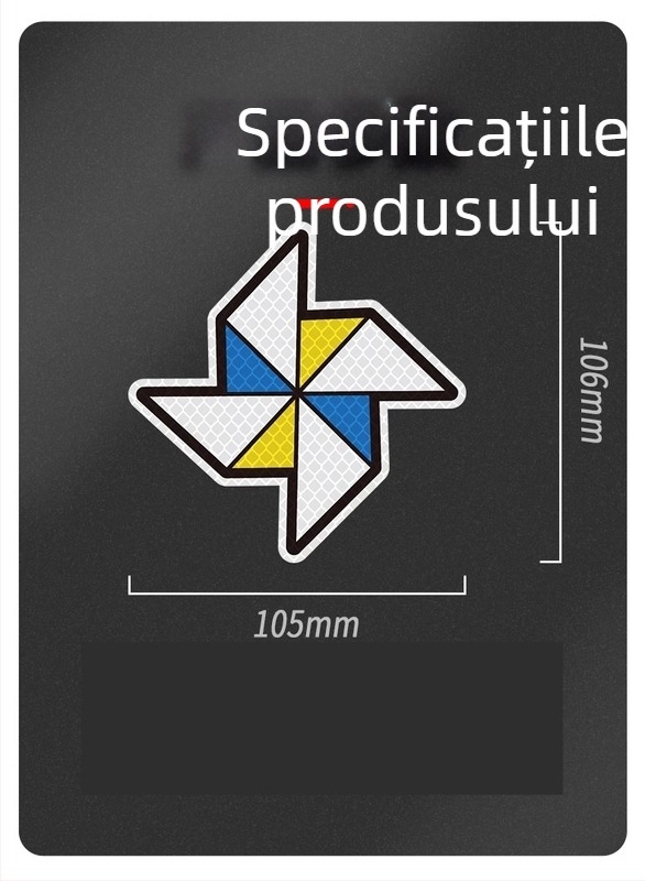 Sticker reflectorizant pentru caroserie, acoperire a zgârieturilor, montaj autoadeziv pentru siguranță nocturnă