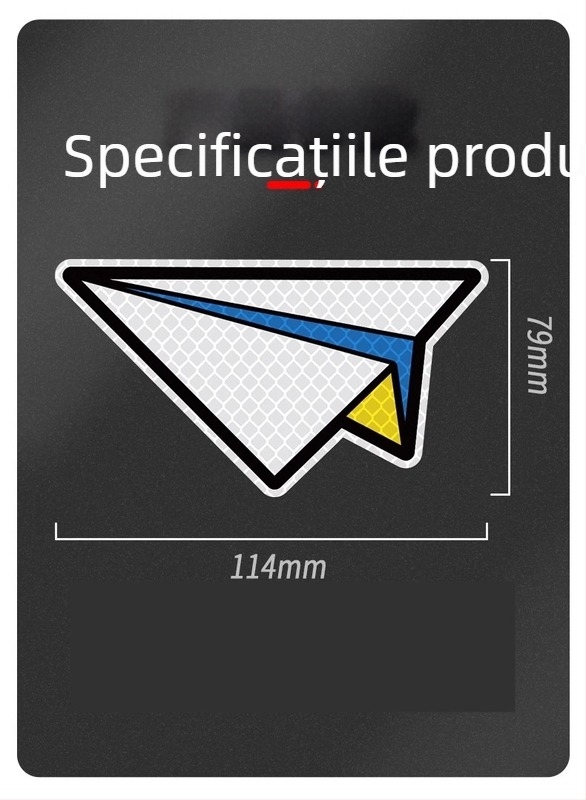 Sticker reflectorizant pentru caroserie, acoperire a zgârieturilor, montaj autoadeziv pentru siguranță nocturnă