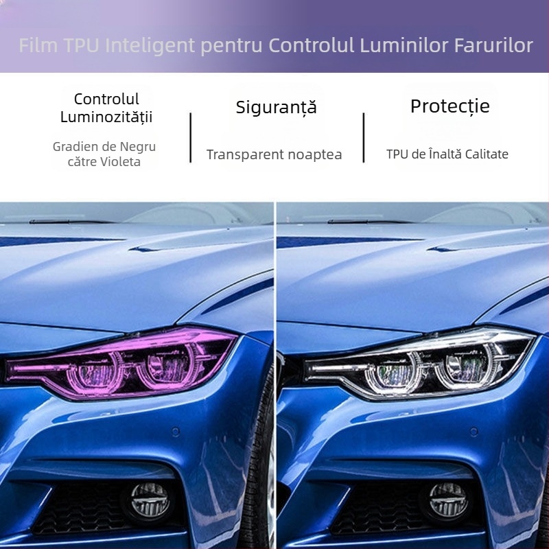 Autocolant pentru faruri auto, instalare tip lipire, material: Altul