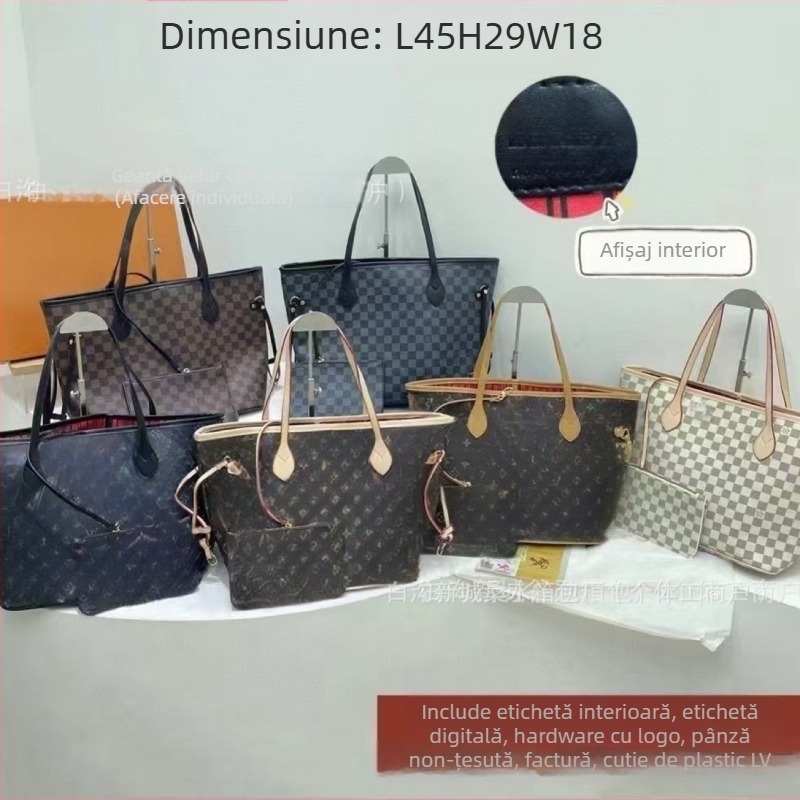 Geantă Tote din PU, căptușeală din pânză, formă orizontală pătrată, buzunare interioare: buzunar cu fermoar, buzunar pentru telefon, buzunar laminat cu fermoar