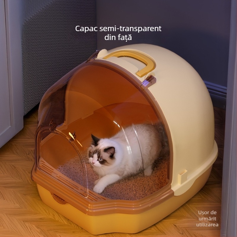 Cutie închisă pentru nisip de pisică, PP material, marcă Favored