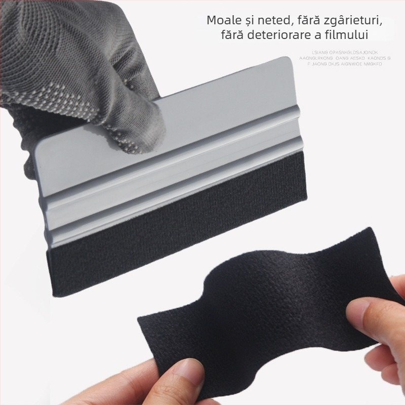 Baiyahu racletă PP pentru folie auto cu pernă de catifea