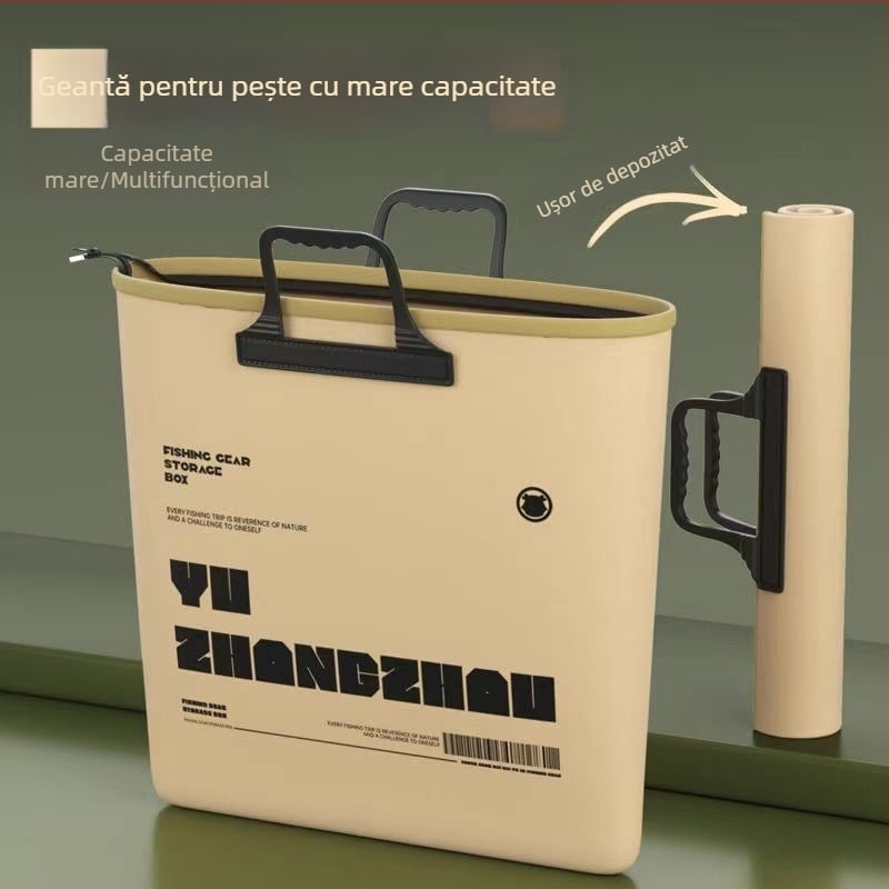 Geantă pentru depozitare echipament de pescuit, PVC, neimpermeabilă; funcție: altă; marcă: altă