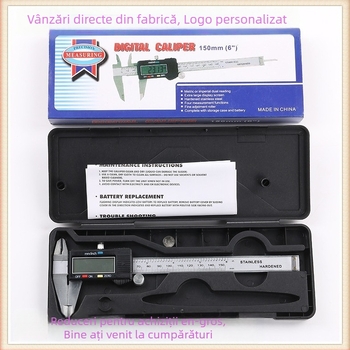 Huibin caliper digital, construcție din oțel inoxidabil și aliaj de zinc, afișaj electronic