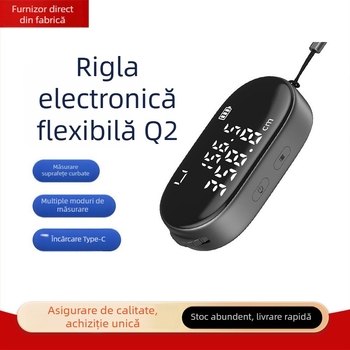 Duke Q2 riglă electronică flexibilă pentru măsurarea suprafețelor, cu mai multe moduri, încărcare Type-C, precizie înaltă, portabilă