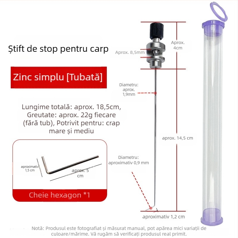 Ace blocant din aliaj pentru pescuit – unealtă rigidă de decuplare. Marcă: Fishing reiki; Material: aliaj