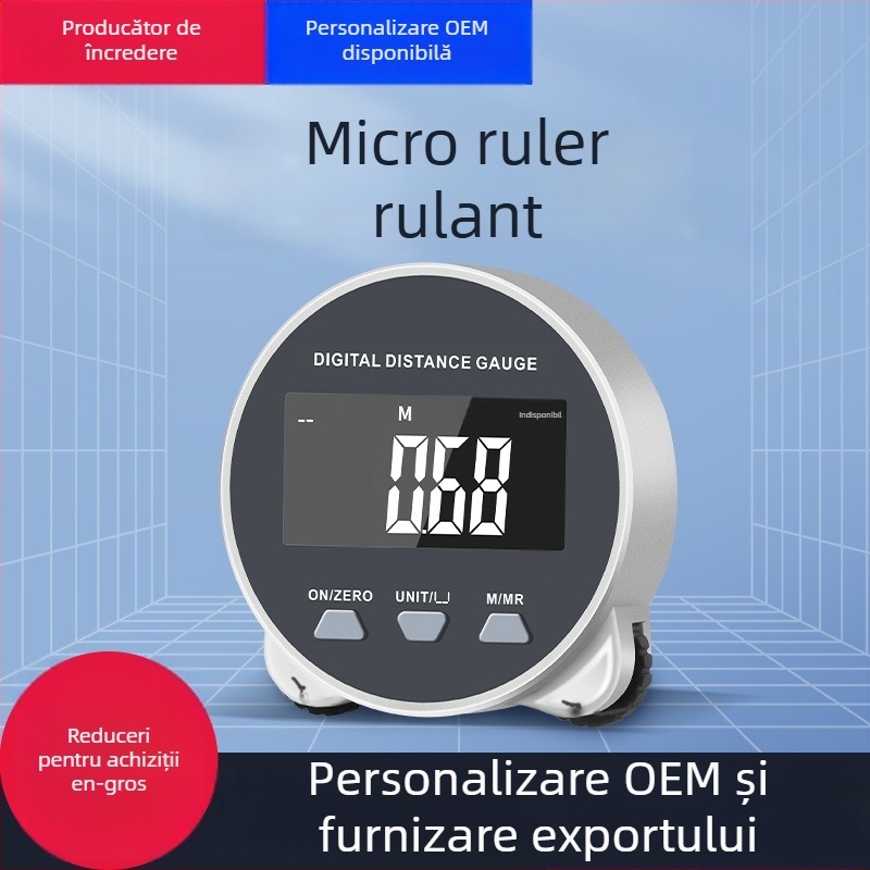 Caliper digital cu role pentru măsurarea distanțelor pe suprafețe curbate