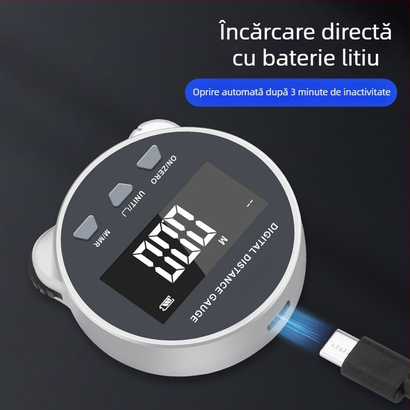 Caliper digital cu role pentru măsurarea distanțelor pe suprafețe curbate