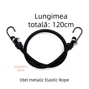 Bandă de legare cu nucleu de latex și polipropilenă, rezistență 40 kg, lungime reglabilă, marcă Risheng, pentru fixarea încărcăturilor