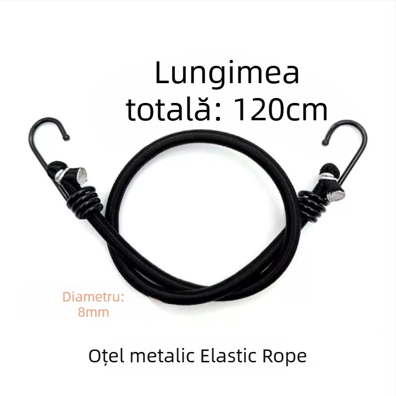 Bandă de legare cu nucleu de latex și polipropilenă, rezistență 40 kg, lungime reglabilă, marcă Risheng, pentru fixarea încărcăturilor