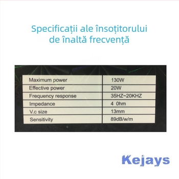 TP-066 tweeter pentru A-pillar, 4 Ω, 130 W, 35 Hz–20 kHz