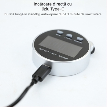 MAKLE Riglă electronică cu afișaj digital pentru suprafețe cilindrice radiale – Instrument de măsurare multifuncțional