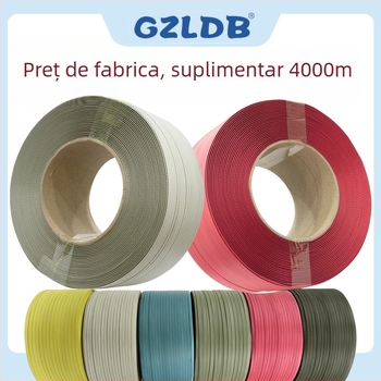 Bandă de ambalare pentru mașină, rezistență la tracțiune 70 kg, specificații 9mm×0.7mm și 12mm×0.8mm, greutate 10.5 kg