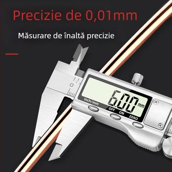 Caliper digital din oțel inoxidabil, corp metalic, afișaj electronic, instrument de măsurare de înaltă precizie
