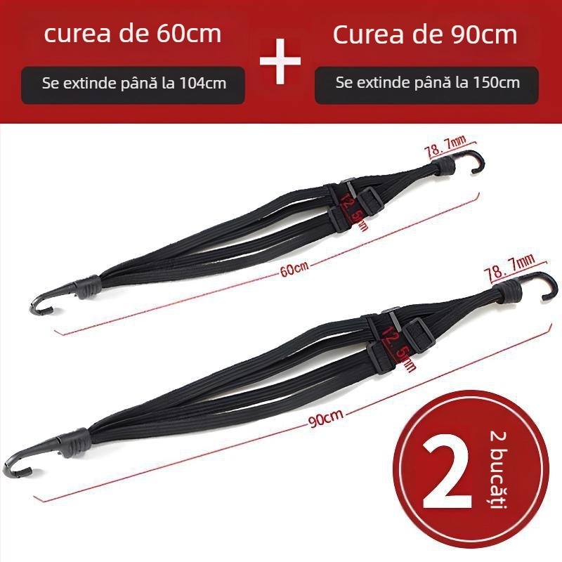 Bandă de fixare pentru cutie de livrare, șnur elastic din latex, rezistentă la uzură, model solid, accesorii pentru genți, stil urban minimalist