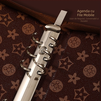 Caiet Sunny Yile Cultural Supplies, design creativ cu foi detașabile, husă din piele ecologică, hârtie PP, 50–100 de pagini