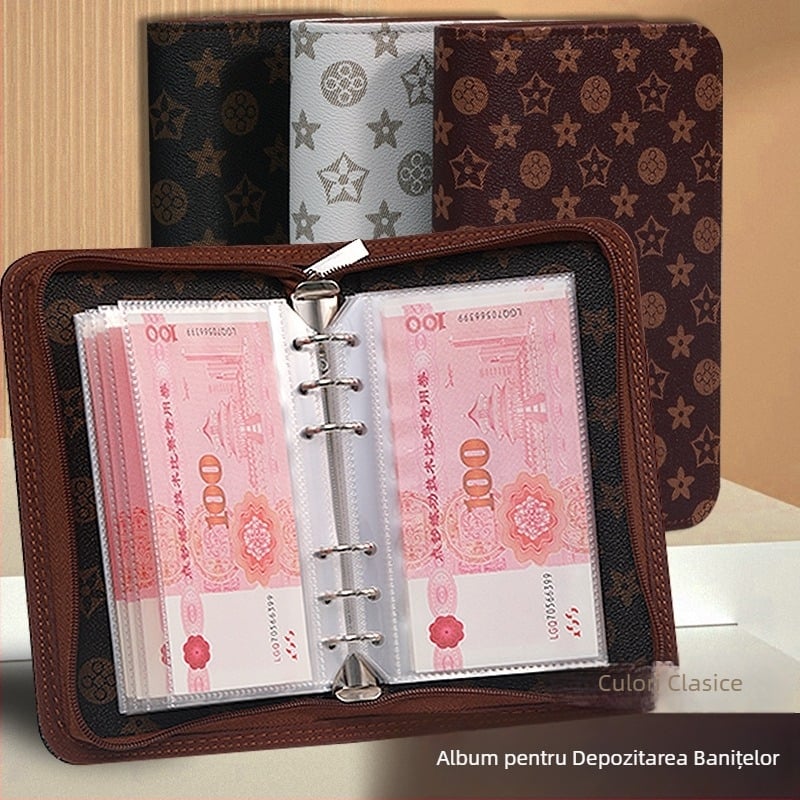 Caiet Sunny Yile Cultural Supplies, design creativ cu foi detașabile, husă din piele ecologică, hârtie PP, 50–100 de pagini