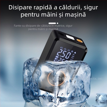 Pompă inteligentă pentru anvelope auto, cu afișaj digital – 12V, 35 L/min, <80W, funcționare continuă peste 20 de minute