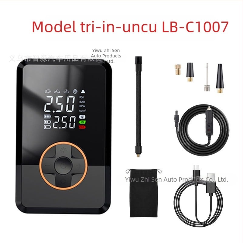 Pompă inteligentă pentru anvelope auto, cu afișaj digital – 12V, 35 L/min, <80W, funcționare continuă peste 20 de minute